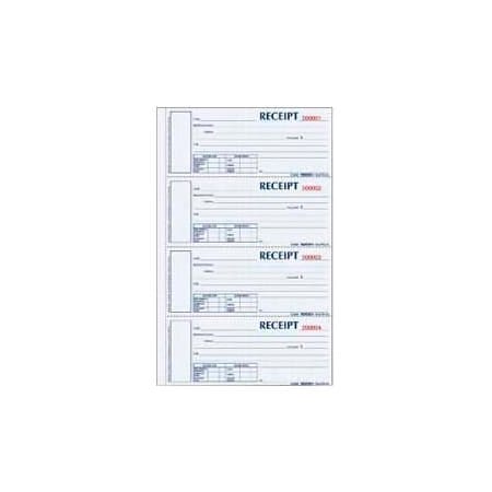 Rediform Rediform  Money Receipt Book, 3-Part, Carbonless, 2-3/4" x 6-7/8", 200 Sets/Book S1657NCL